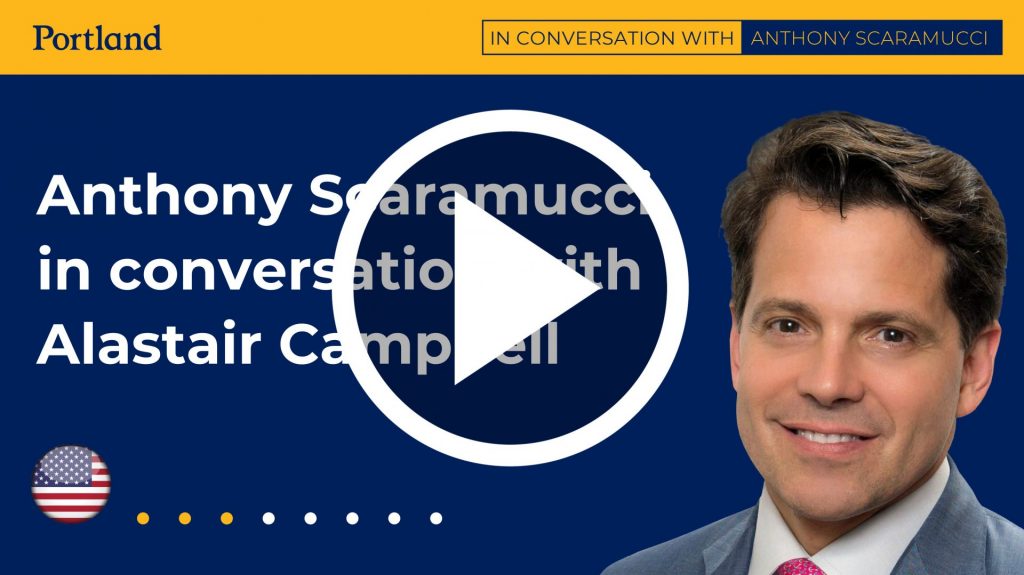 Watch: Anthony Scaramucci in conversation with Alastair Campbell