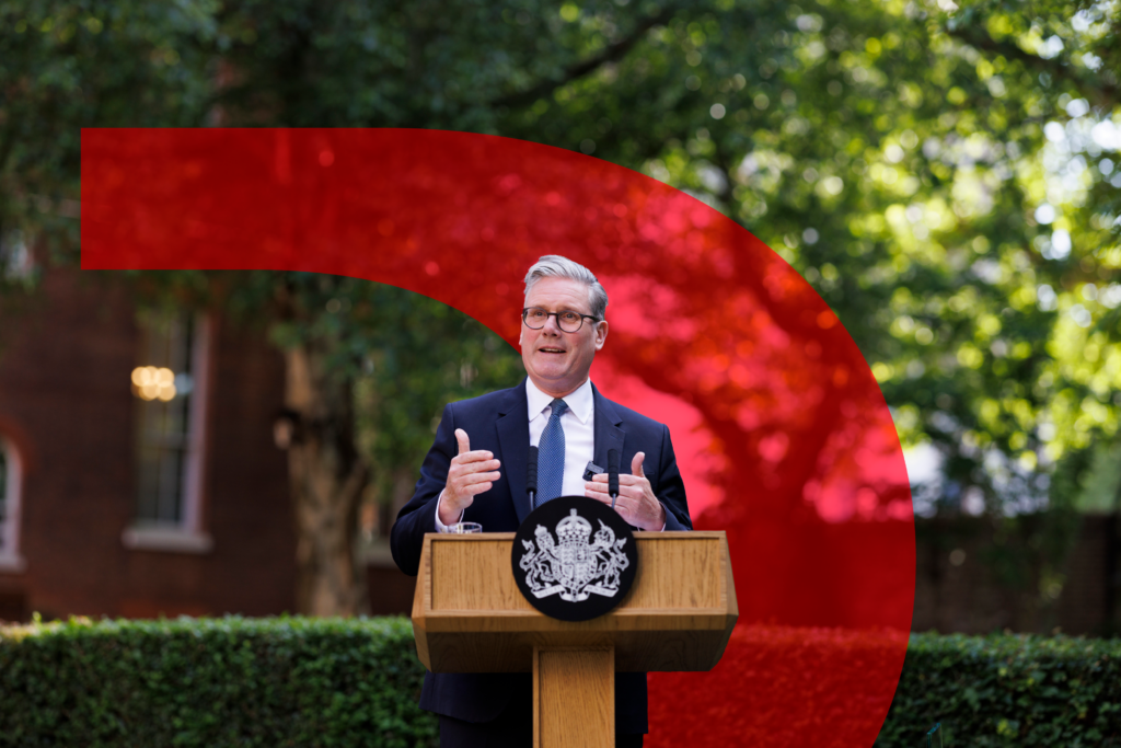 Prime Minister Keir Starmer hosts a reception for the charity Show Racism the Red Card in the garden of 10 Downing Street.