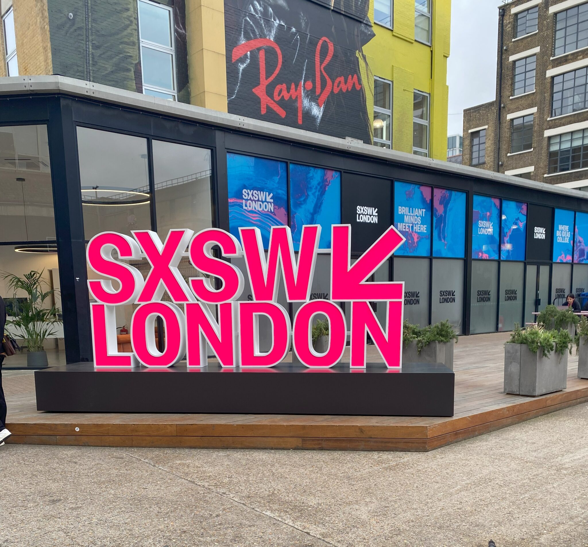 Signage for SXSW London