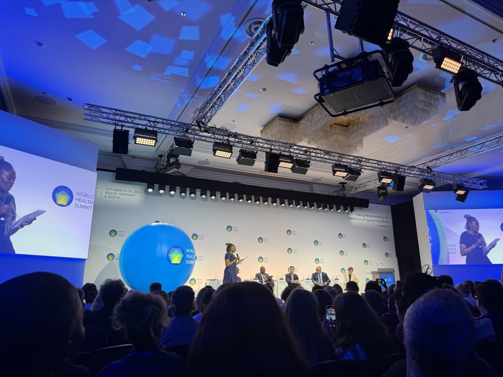 Image of stage at the World Health Summit 2025
